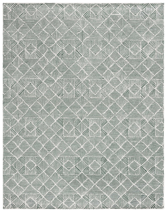 Safavieh Abstract Abt763W Dark Green/Ivory Rug.