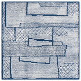 Safavieh Abstract 6'-0" x 6'-0" Rug in Ivory / Navy