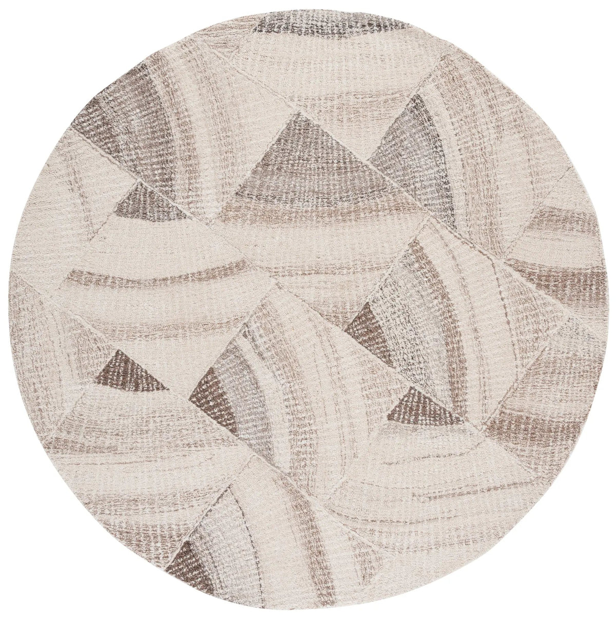 Safavieh Abstract 6'-0" x 6'-0" Rug in Ivory / Brown