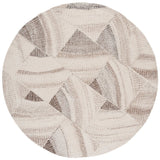 Safavieh Abstract 6'-0" x 6'-0" Rug in Ivory / Brown