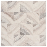 Safavieh Abstract 6'-0" x 6'-0" Rug in Ivory / Brown