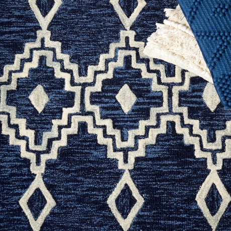 Safavieh Abstract Abt851N Navy/Ivory Rugs.