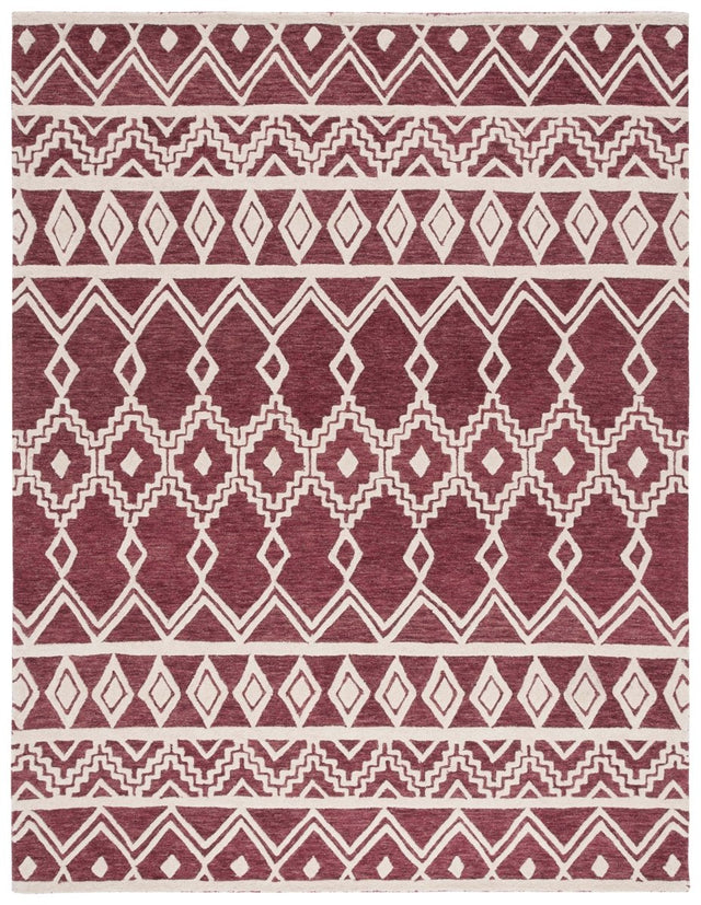 Safavieh Abstract Abt851Q Red/Ivory Rug.