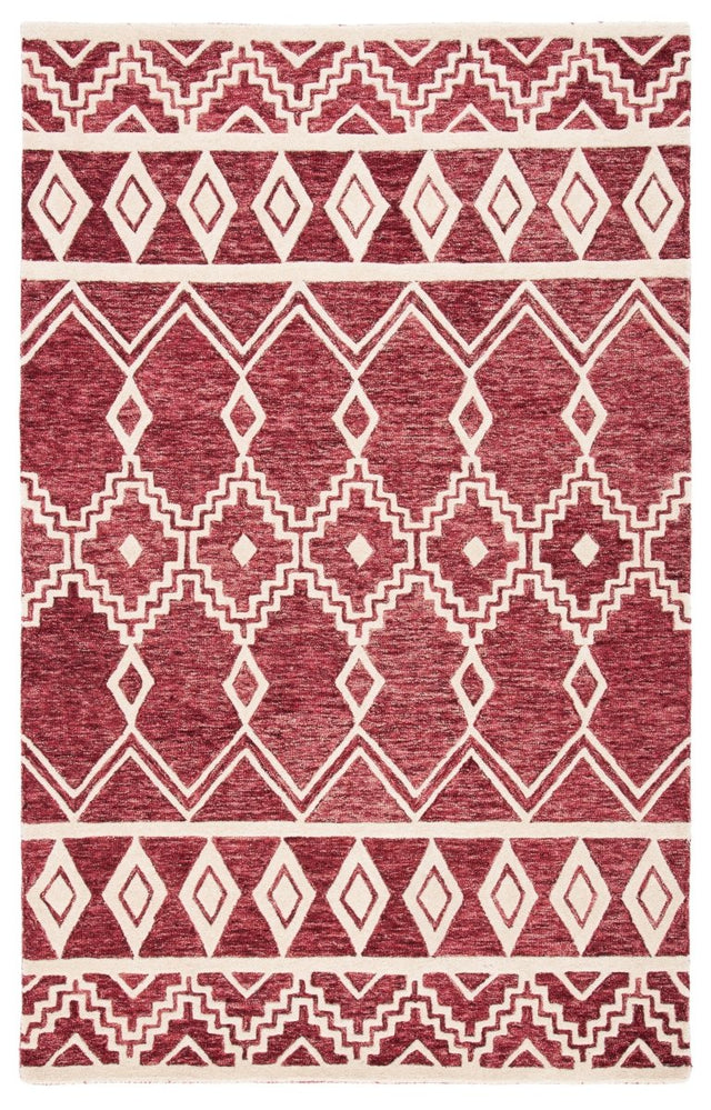 Safavieh Abstract Abt851Q Red/Ivory Rug.