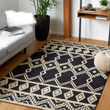 Safavieh Abstract Abt851Z Black/Ivory Rugs.