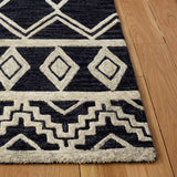 Safavieh Abstract Abt851Z Black/Ivory Rugs.