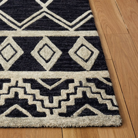 Safavieh Abstract Abt851Z Black/Ivory Rugs.