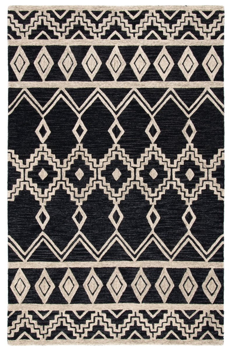 Safavieh Abstract Abt851Z Black/Ivory Rugs.