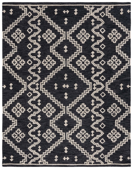 Safavieh Abstract Abt852Z Black/Ivory Rug.