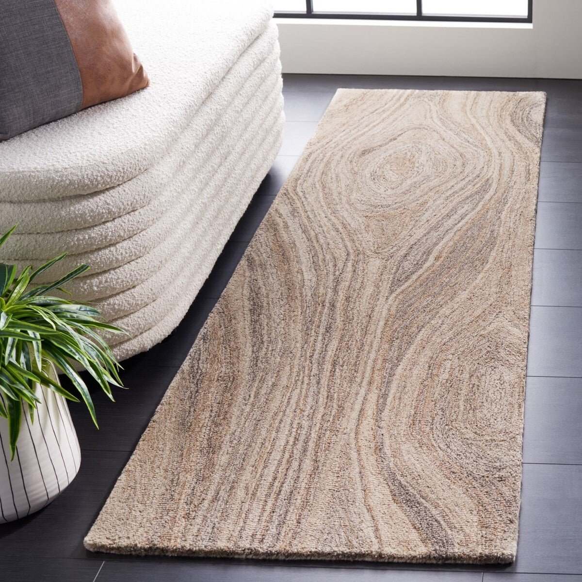 Safavieh Abstract Abt901A Beige/Grey Rug.