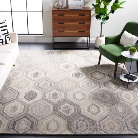 Safavieh Abstract Abt902F Natural/Grey Rug.