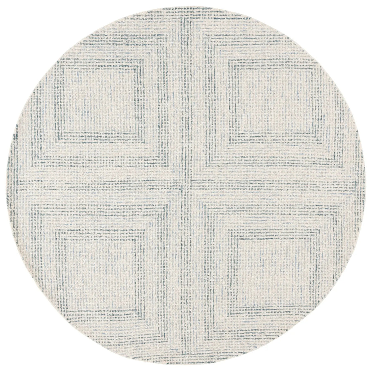 Safavieh Abstract 6'-0" x 6'-0" Rug in Ivory / Blue