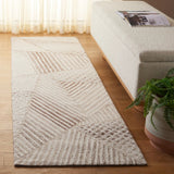 Safavieh Abstract 2'-3" x 8'-0" Rug in Ivory / Light Brown