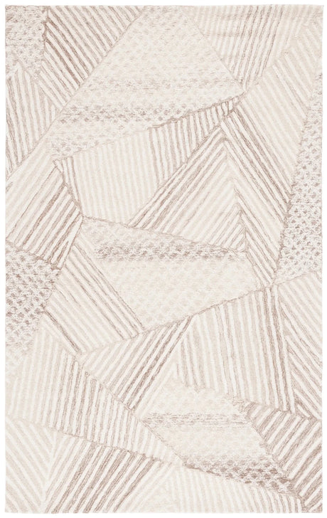 Safavieh Abstract 4'-0" x 6'-0" Rug in Ivory / Light Brown