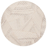 Safavieh Abstract 6'-0" x 6'-0" Rug in Ivory / Light Brown