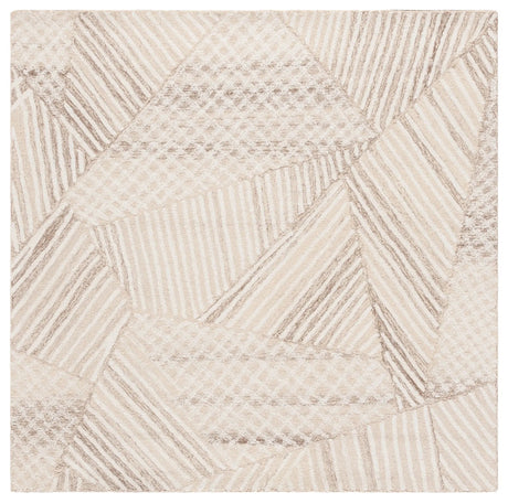 Safavieh Abstract 6'-0" x 6'-0" Rug in Ivory / Light Brown