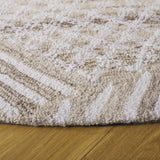 Safavieh Abstract 6'-0" x 6'-0" Rug in Ivory / Light Brown