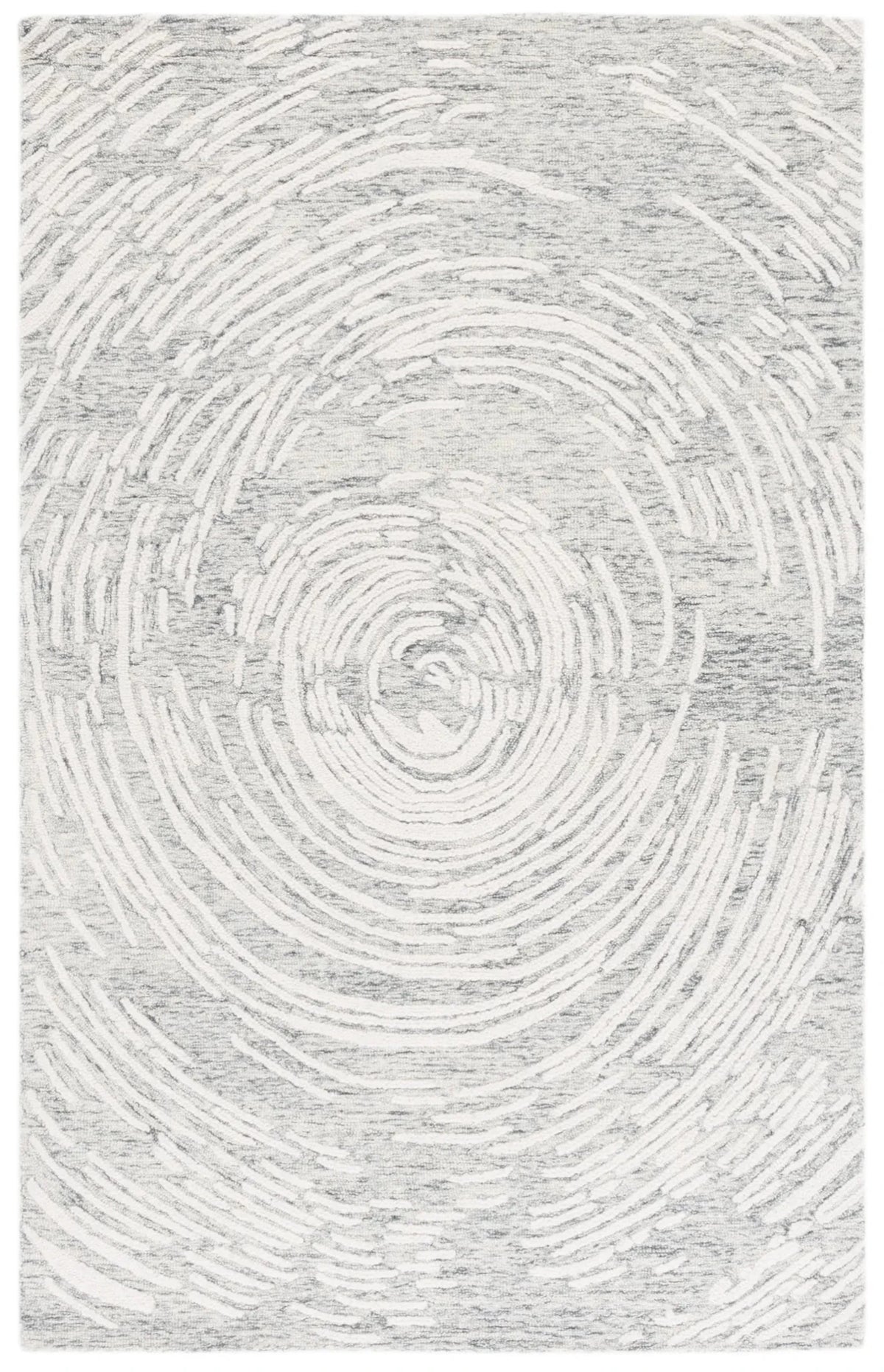 Safavieh Abstract 4'-0" x 6'-0" Rug in Grey / Ivory