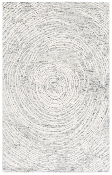 Safavieh Abstract 4'-0" x 6'-0" Rug in Grey / Ivory