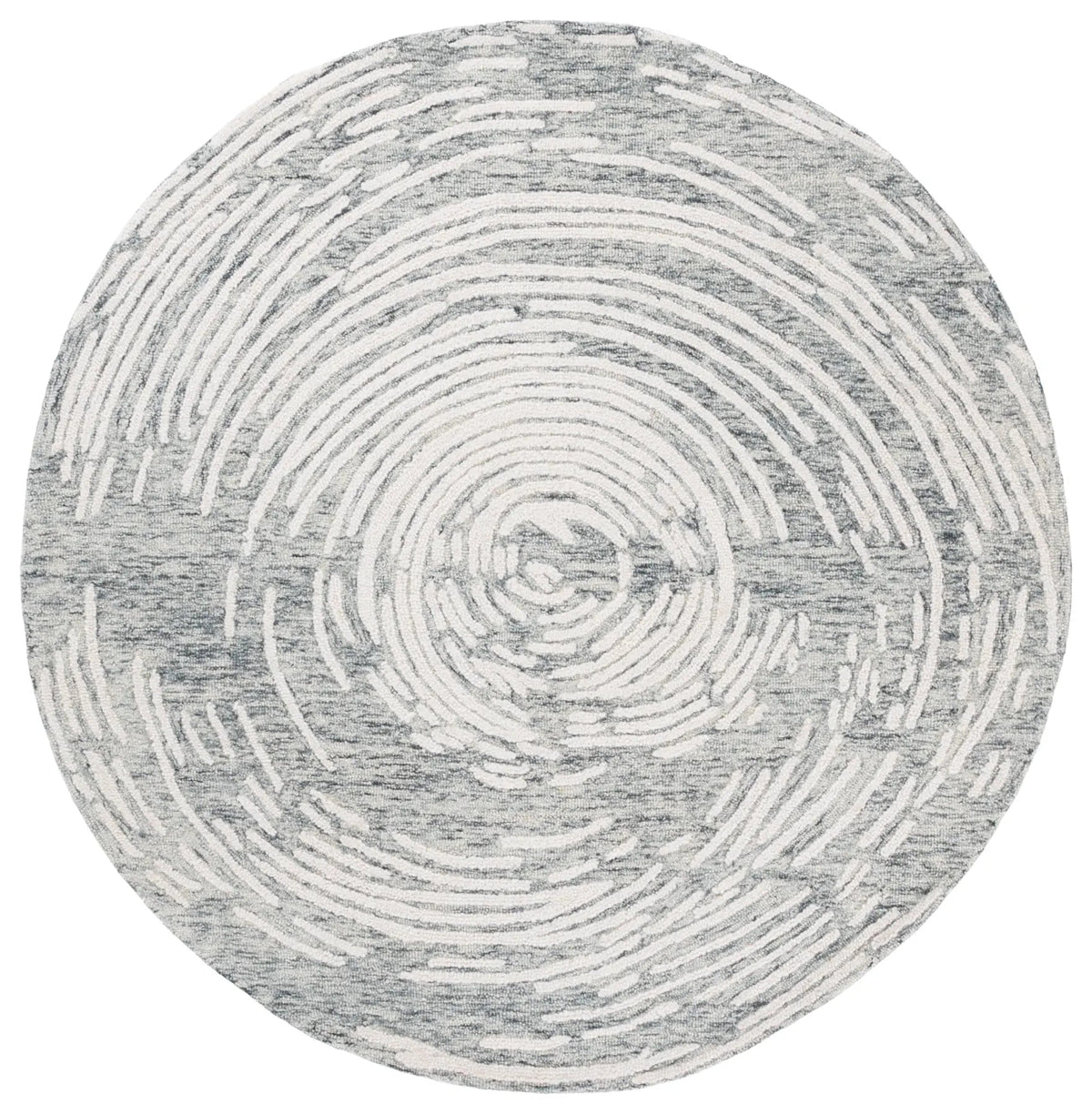 Safavieh Abstract 6'-0" x 6'-0" Rug in Grey / Ivory