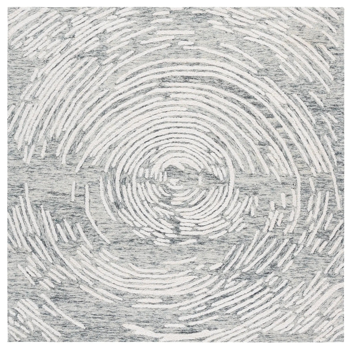 Safavieh Abstract 6'-0" x 6'-0" Rug in Grey / Ivory