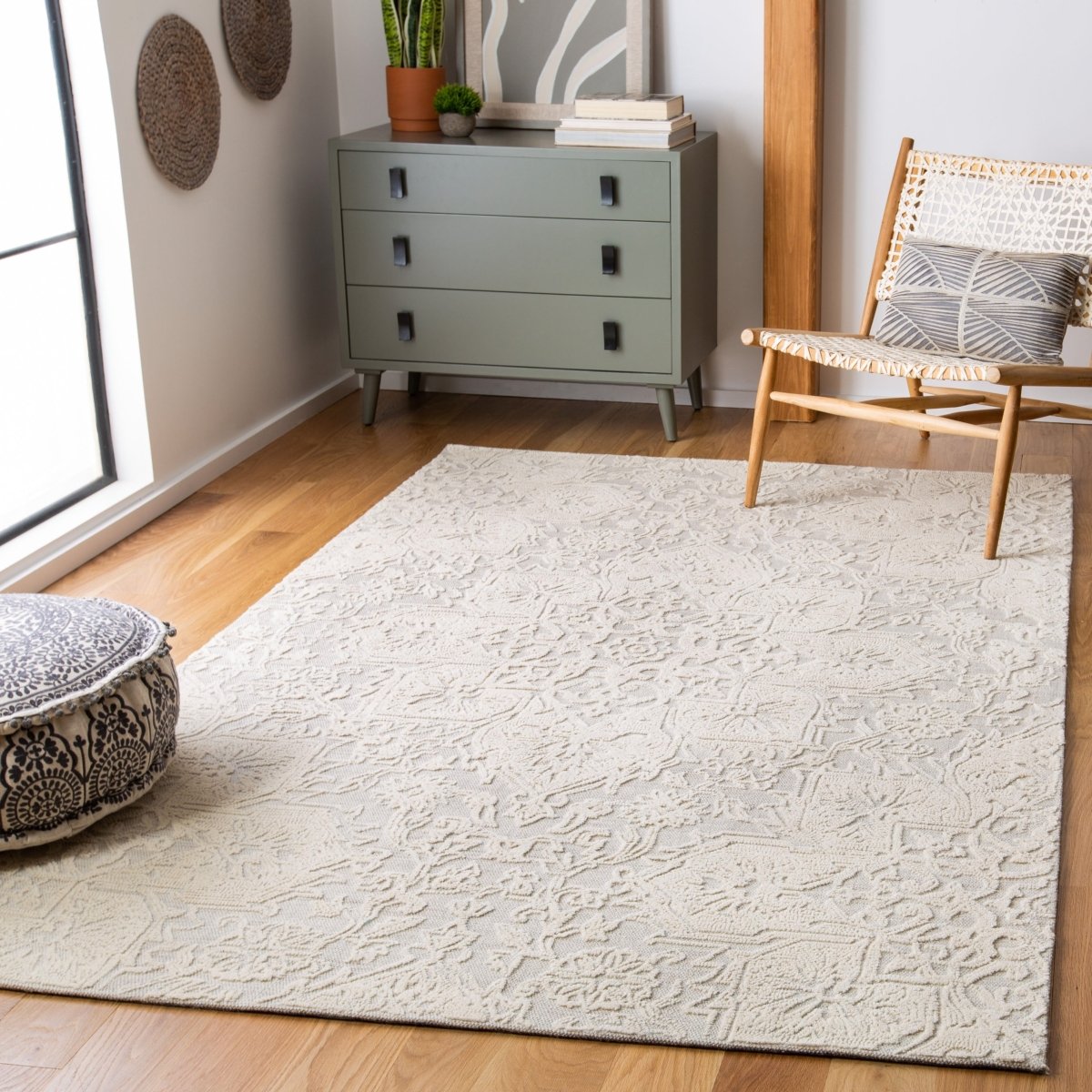 Safavieh Abstract Abt958A Ivory/Beige Rugs.