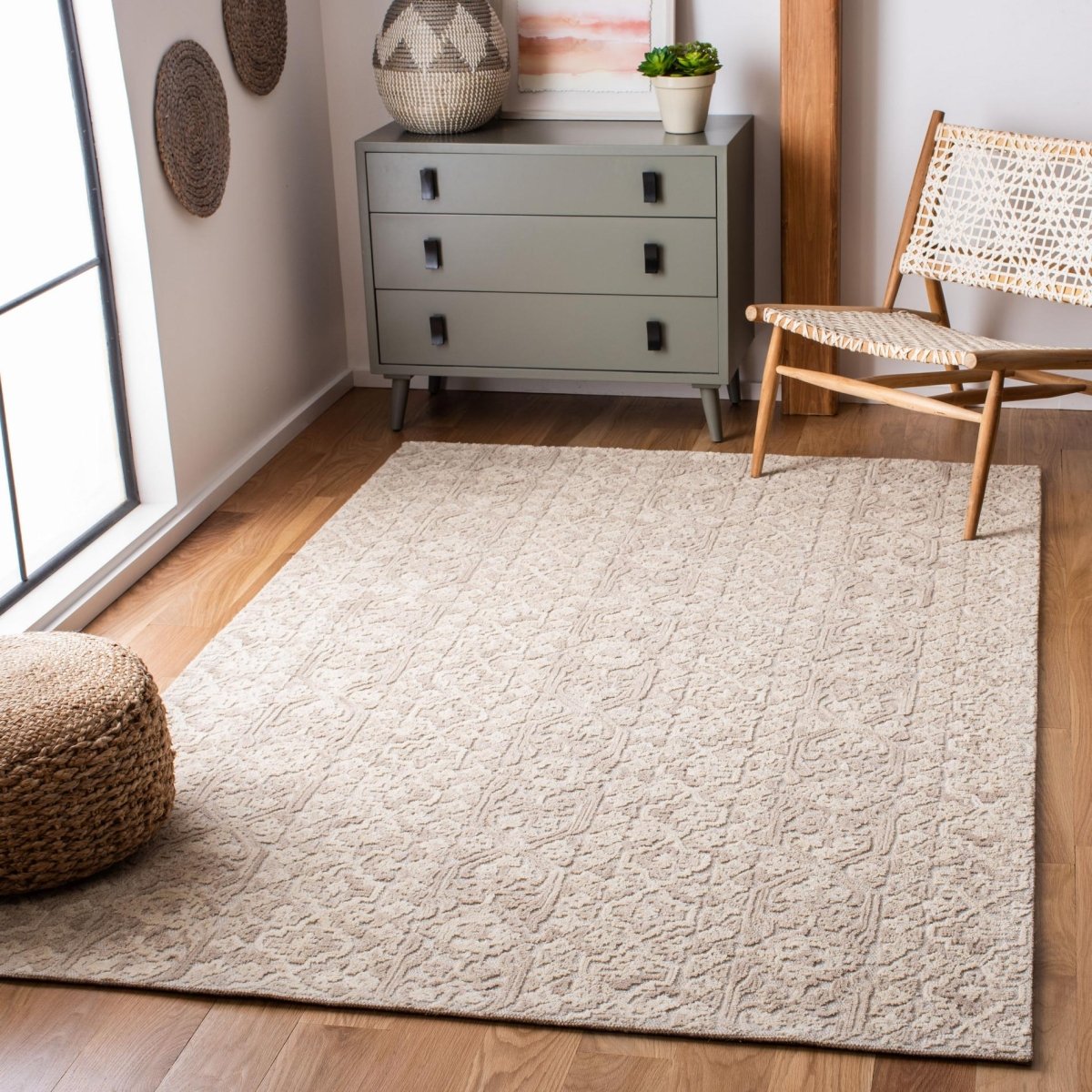 Safavieh Abstract Abt961B Beige/Light Brown Rugs.