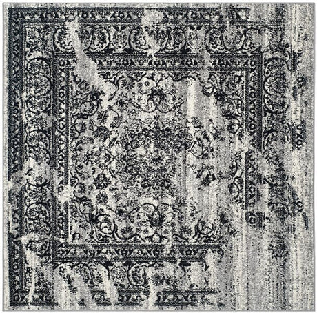 Safavieh Adirondack Adr101A Silver / Black Rugs - Safavieh - adr101a - 4sq