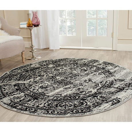 Safavieh Adirondack Adr101A Silver / Black Rugs - Safavieh - adr101a - 4sq