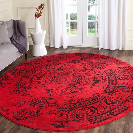 Safavieh Adirondack Adr101F Red / Black Rugs - Safavieh - adr101f - 4sq