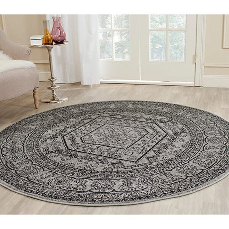 Safavieh Adirondack Adr108A Silver/Black Rug - Safavieh - adr108a - 4r