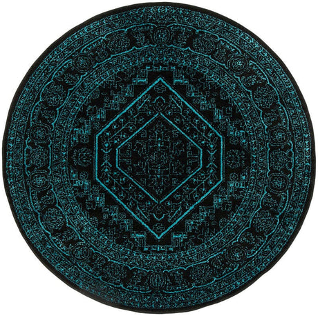 Safavieh Adirondack Adr108K Black / Teal Rugs.