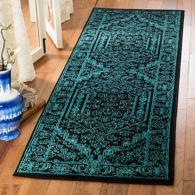 Safavieh Adirondack Adr108K Black / Teal Rugs.