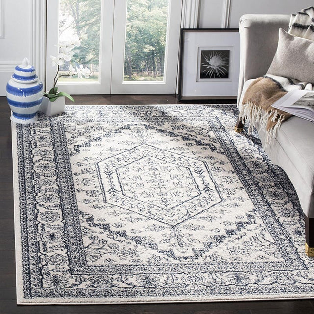 Safavieh Adirondack Adr108R Ivory/Navy Rug.