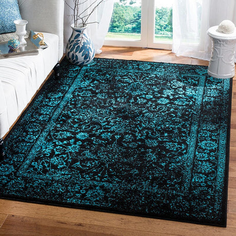 Safavieh Adirondack Adr109K Black/Teal Rug.