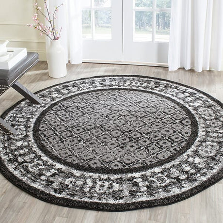 Safavieh Adirondack Adr110A Black / Silver Rugs - Safavieh - adr110a - 6sq