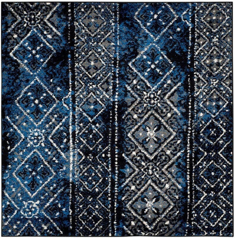 Safavieh Adirondack Adr111A Silver / Black Rugs - Safavieh - adr111a - 4sq