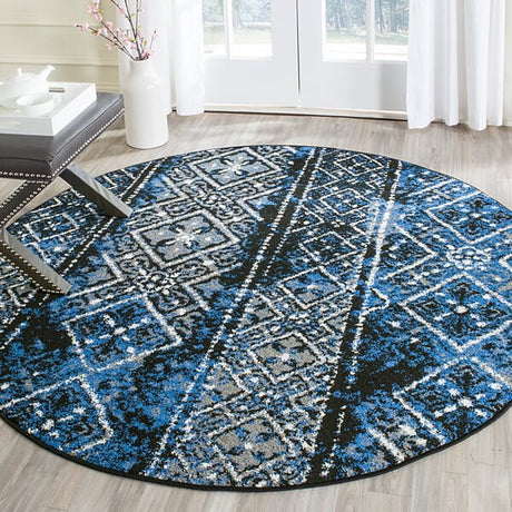 Safavieh Adirondack Adr111A Silver / Black Rugs - Safavieh - adr111a - 6sq