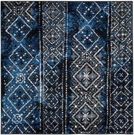 Safavieh Adirondack Adr111A Silver / Black Rugs - Safavieh - adr111a - 6sq