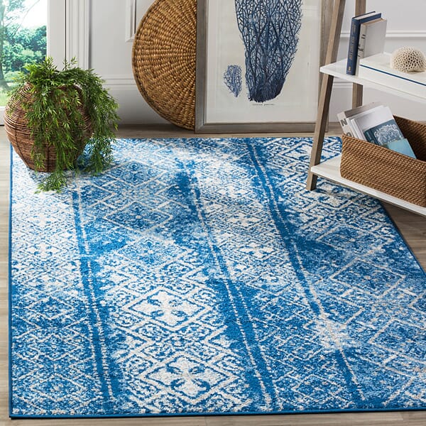 Safavieh Adirondack Adr111F Silver / Blue Rugs.