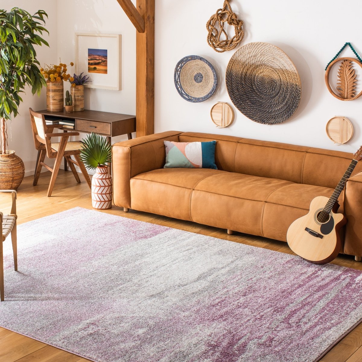 Safavieh Adirondack Adr112V Grey/Purple Rug.