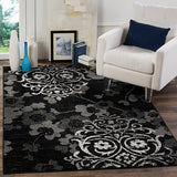 Safavieh Adirondack Adr114A Black/Silver Rug.