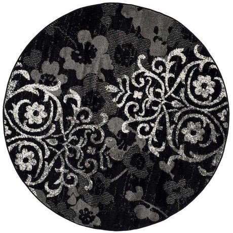 Safavieh Adirondack Adr114A Black/Silver Rug - Safavieh - adr114a - 4r