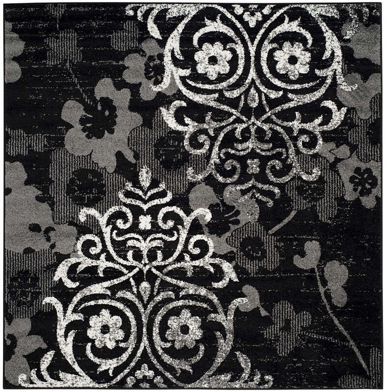 Safavieh Adirondack Adr114A Black/Silver Rug.