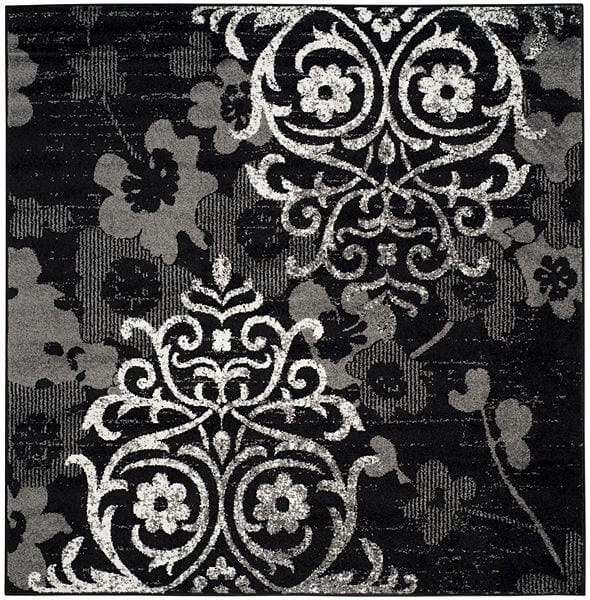 Safavieh Adirondack Adr114A Black/Silver Rug - Safavieh - adr114a - 6sq