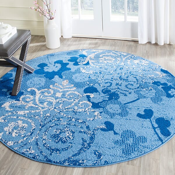 Safavieh Adirondack Adr114F Light Blue / Dark Blue Rugs.