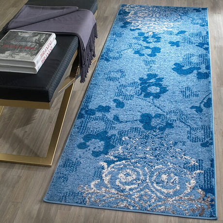 Safavieh Adirondack Adr114F Light Blue / Dark Blue Rugs - Safavieh - adr114f - 6sq