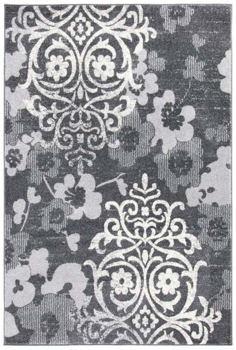 Safavieh Adirondack Adr114H Charcoal/Ivory Rug.