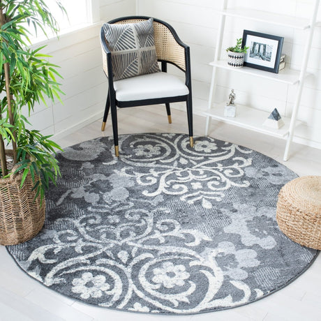 Safavieh Adirondack Adr114H Charcoal/Ivory Rug.