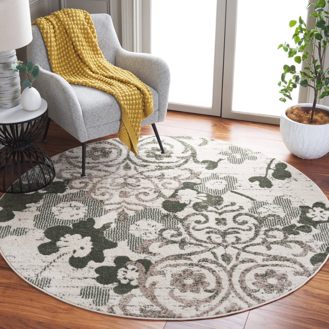 Safavieh Adirondack Adr114X Ivory/Dark Green Rug.